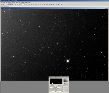 4. MaximDL-Process-Calibrate - Your image has been calibrated. The issues of the optics and the electronics are removed but the light pollution is still present. You see it now. The light pollution is not your fault but you must remove it as well