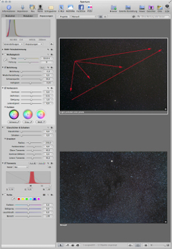 8. It may be now the right time to remove the gradient with MaximDL or Gradientextarminator in Photoshop