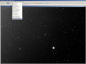 9. Remove the gradient of the light pollution in each channel separately. This is the key of the whole story